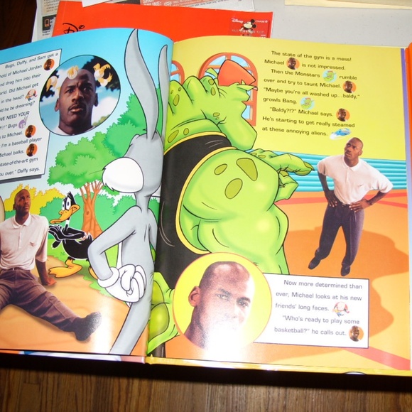 MICHAEL JORDAN BUGS BUNNY SPACE JAM BOOK - Picture 7 of 16